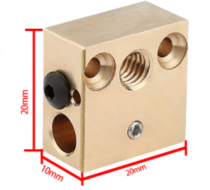 Bloque calefactor de latón CR10