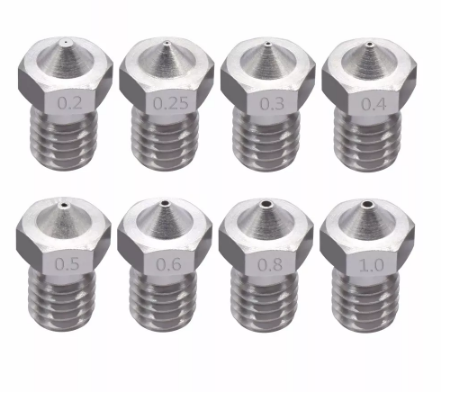 Boquilla de acero inoxidable 1,75 mm V6